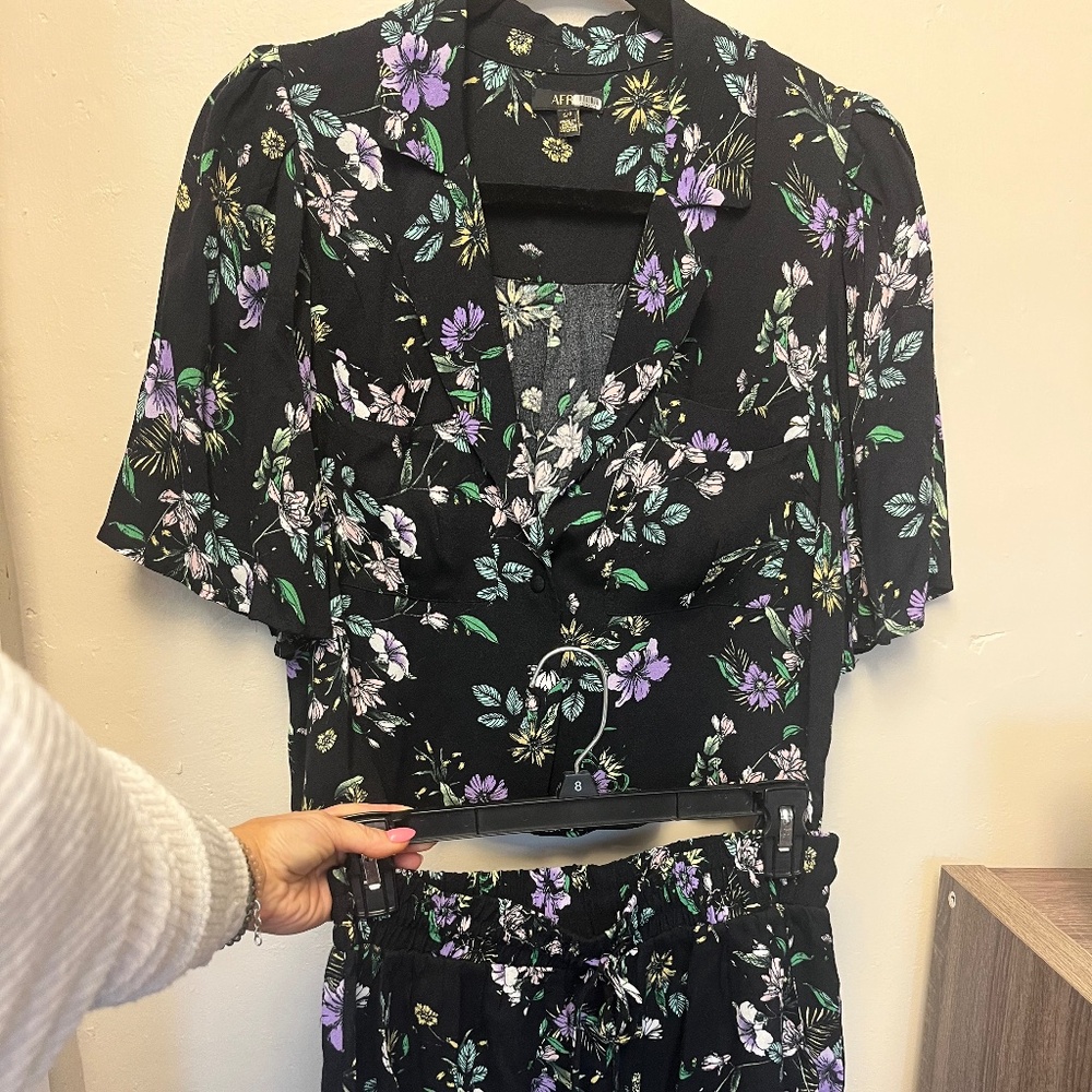 AFRM Floral Shorts and Top Set